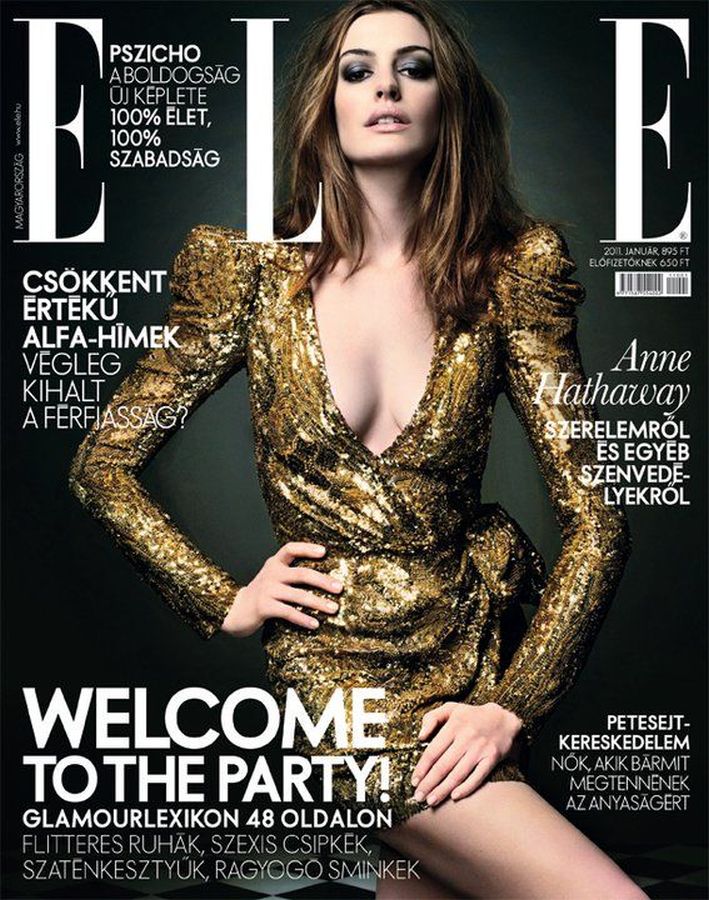 ELLE HUNGARY magazine side cover  January 2011