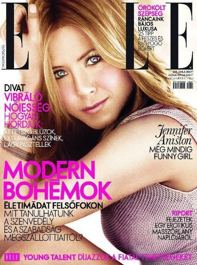 ELLE HUNGARY magazine side cover  June 2011