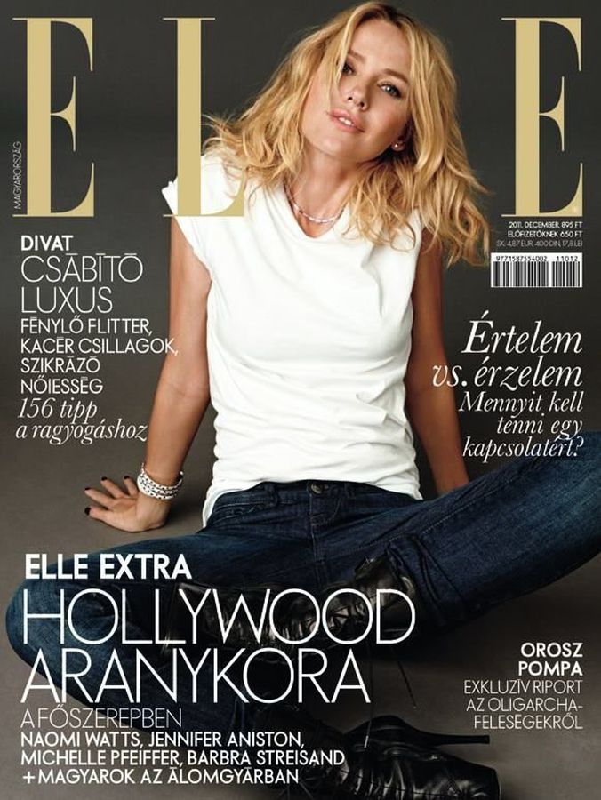 ELLE HUNGARY magazine side cover  December 2011