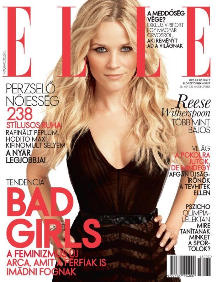 ELLE HUNGARY magazine side cover  July 2012