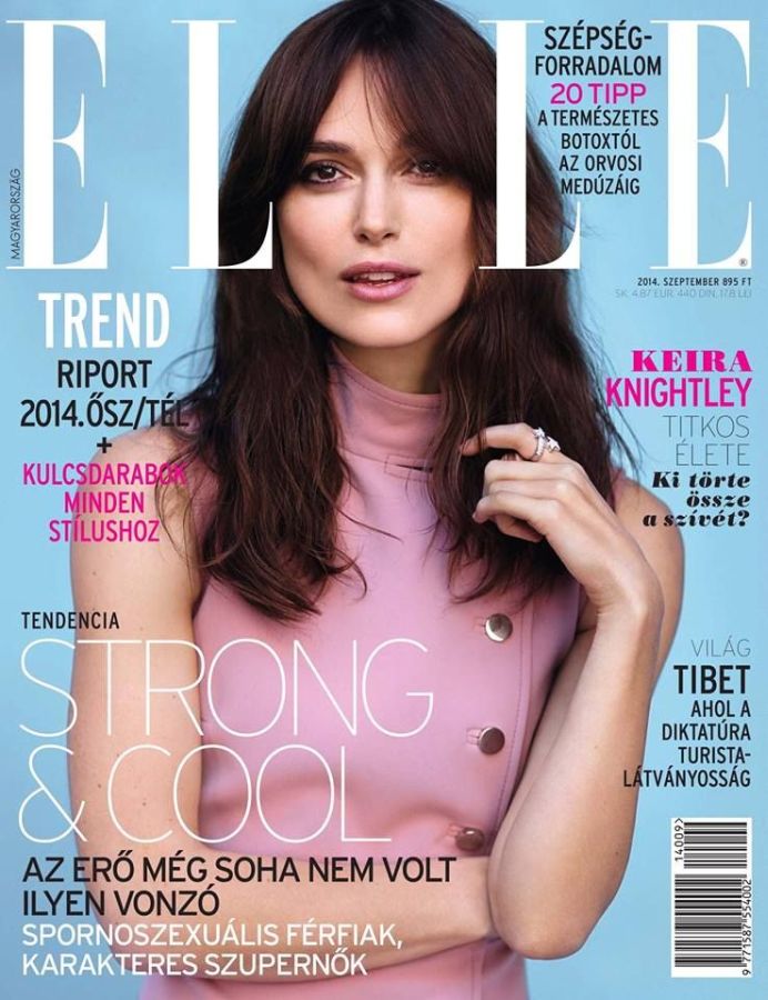 ELLE HUNGARY magazine side cover  September 2014