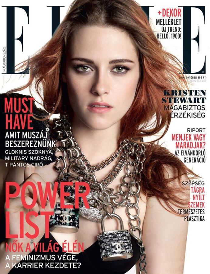 ELLE HUNGARY magazine side cover  October 2014