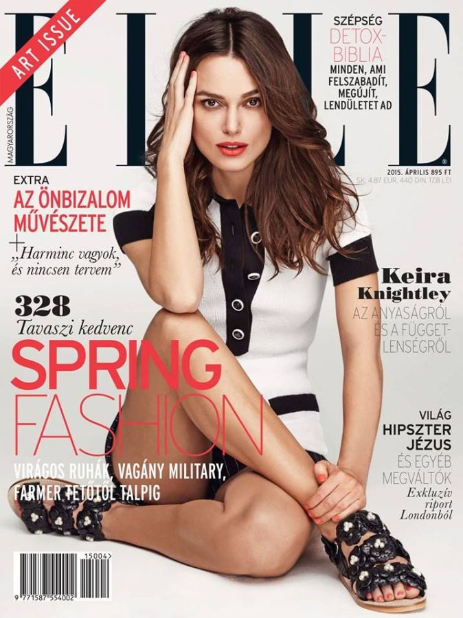 ELLE HUNGARY magazine side cover  April 2015