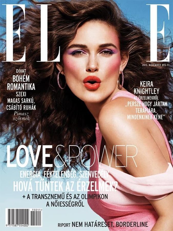ELLE HUNGARY magazine side cover  November 2015