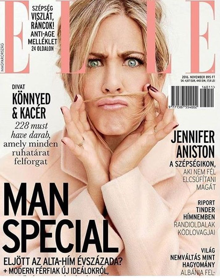 ELLE HUNGARY magazine side cover  November 2016