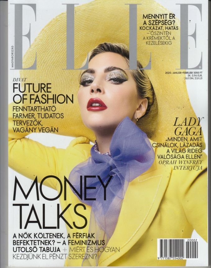 ELLE HUNGARY magazine side cover  January/February 2020