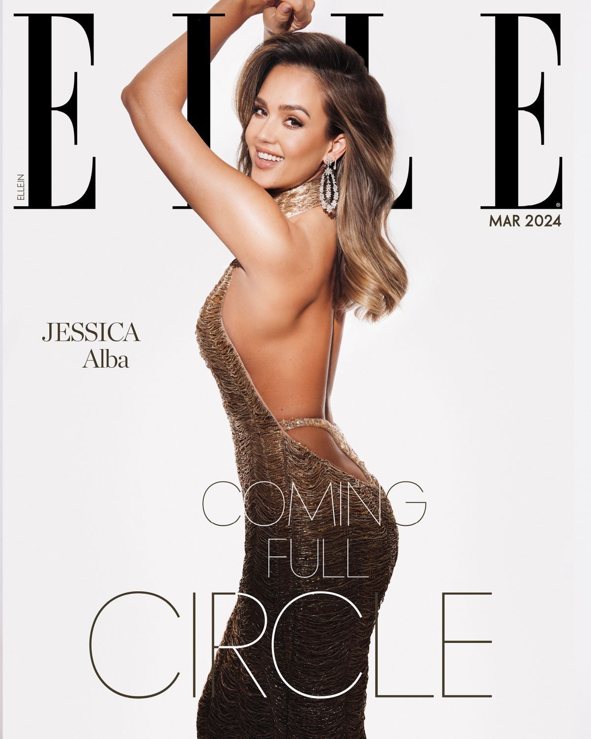 ELLE INDIA magazine side cover  March 2024