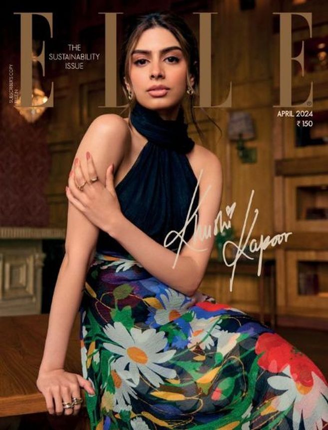 ELLE INDIA magazine side cover  April 2024