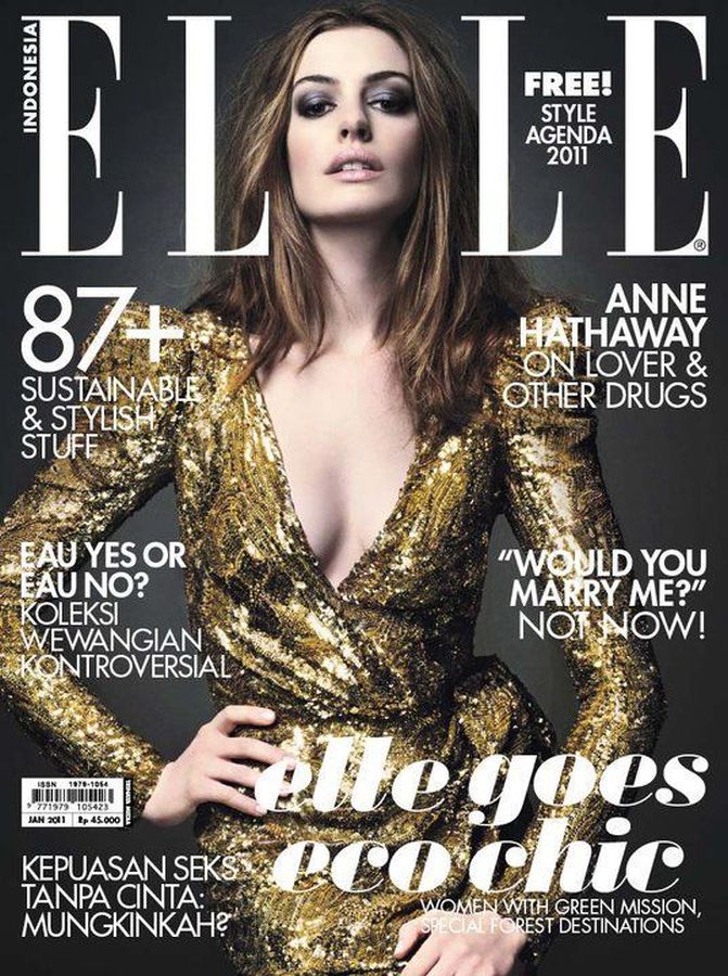 ELLE INDONESIA magazine side cover  January 2011