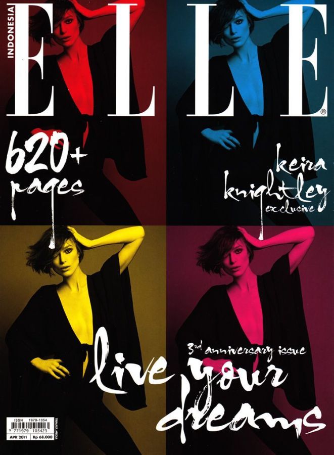 ELLE INDONESIA magazine side cover  April 2011