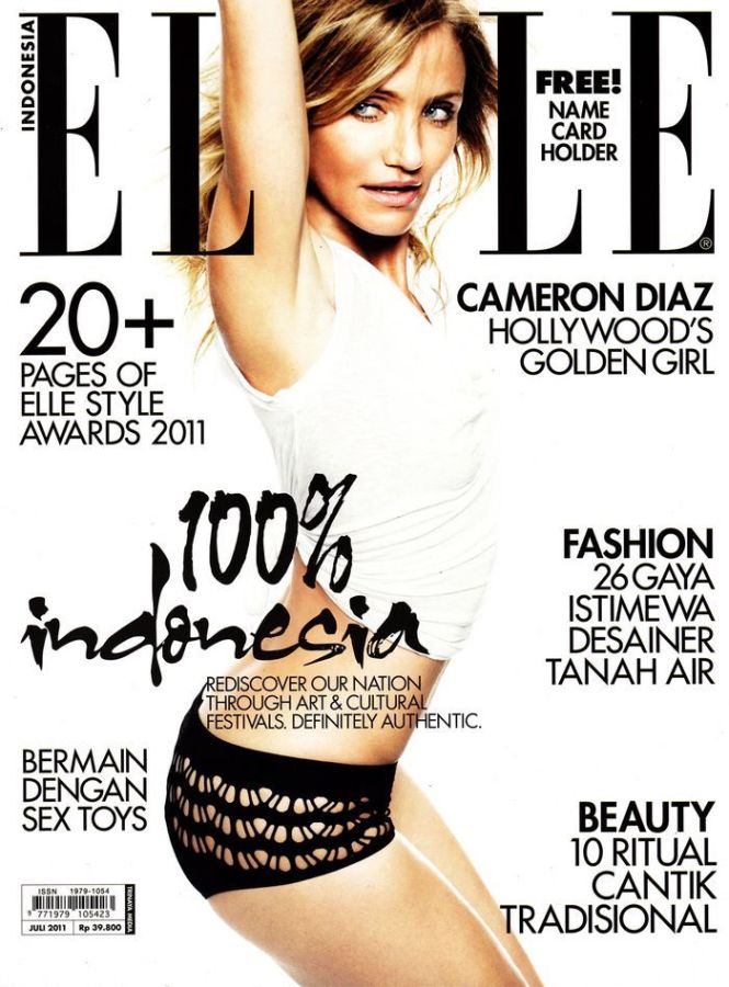 ELLE INDONESIA magazine side cover  July 2011