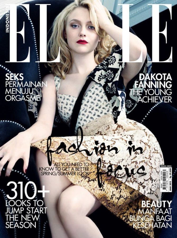 ELLE INDONESIA magazine side cover  March 2012