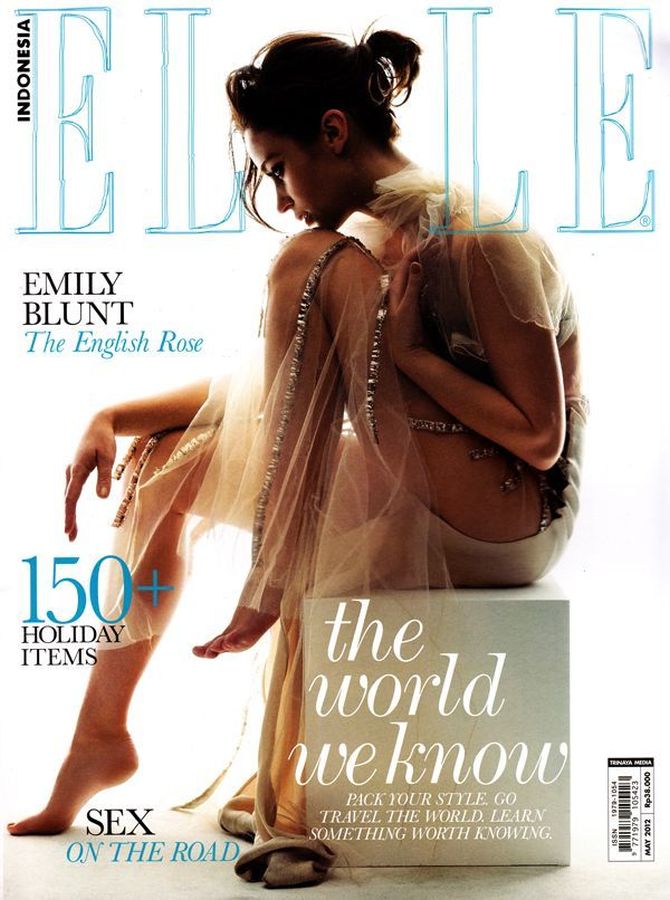ELLE INDONESIA magazine side cover  May 2012