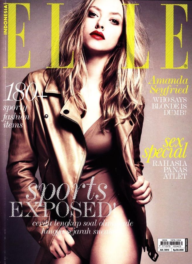 ELLE INDONESIA magazine side cover  July 2012