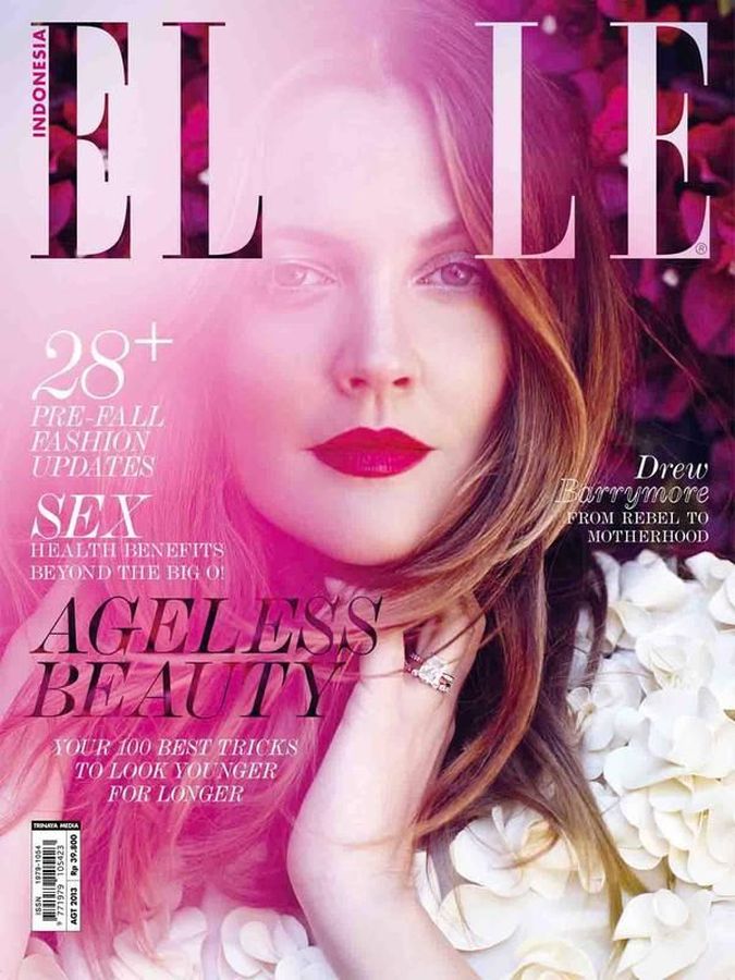 ELLE INDONESIA magazine side cover  August 2013