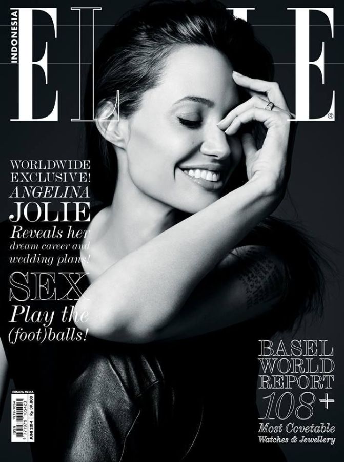 ELLE INDONESIA magazine side cover  June 2014