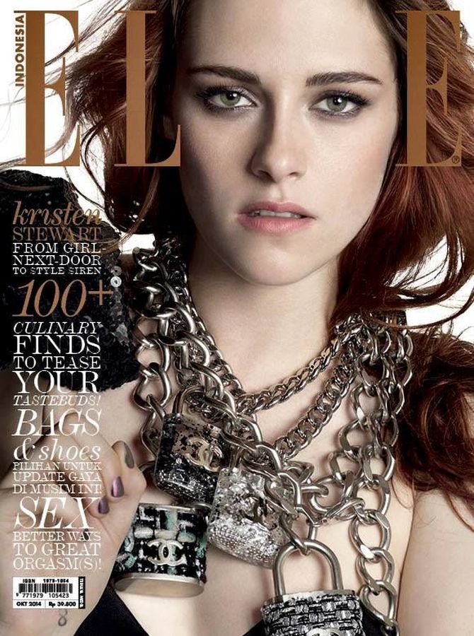 ELLE INDONESIA magazine side cover  October 2014