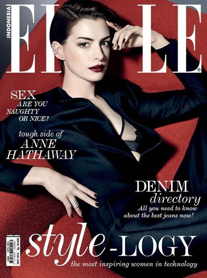 ELLE INDONESIA magazine side cover  November 2014