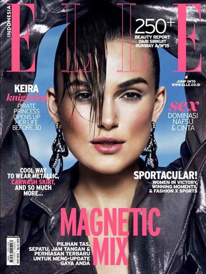 ELLE INDONESIA magazine side cover  October 2015