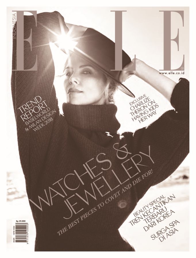 ELLE INDONESIA magazine side cover  June 2018
