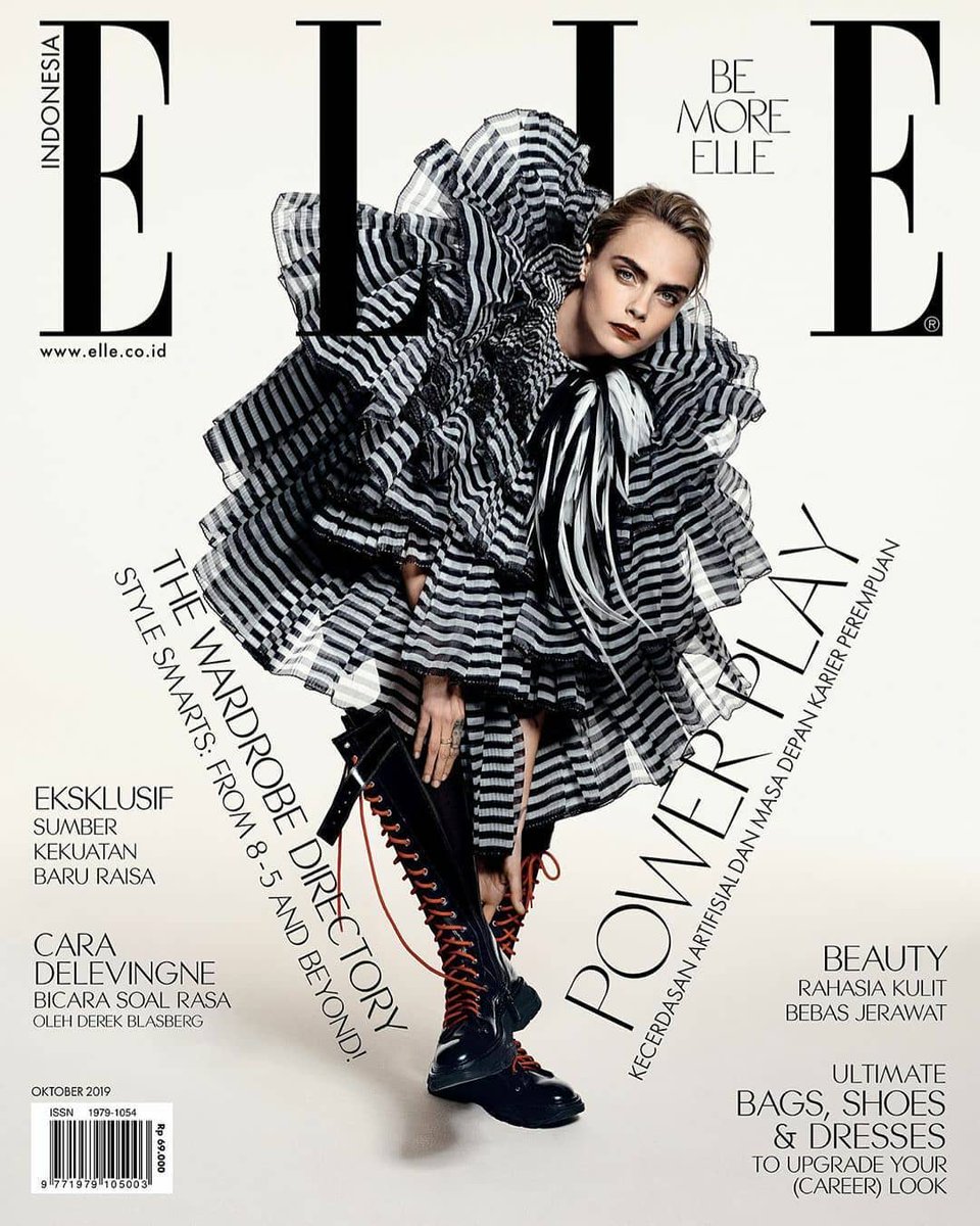 ELLE INDONESIA magazine side cover  October 2019