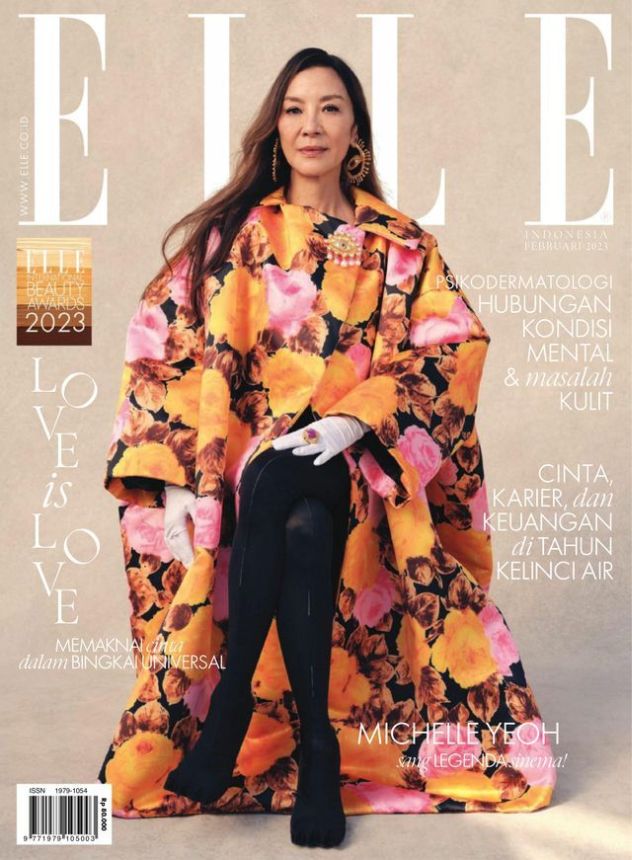 ELLE INDONESIA magazine side cover  February 2023