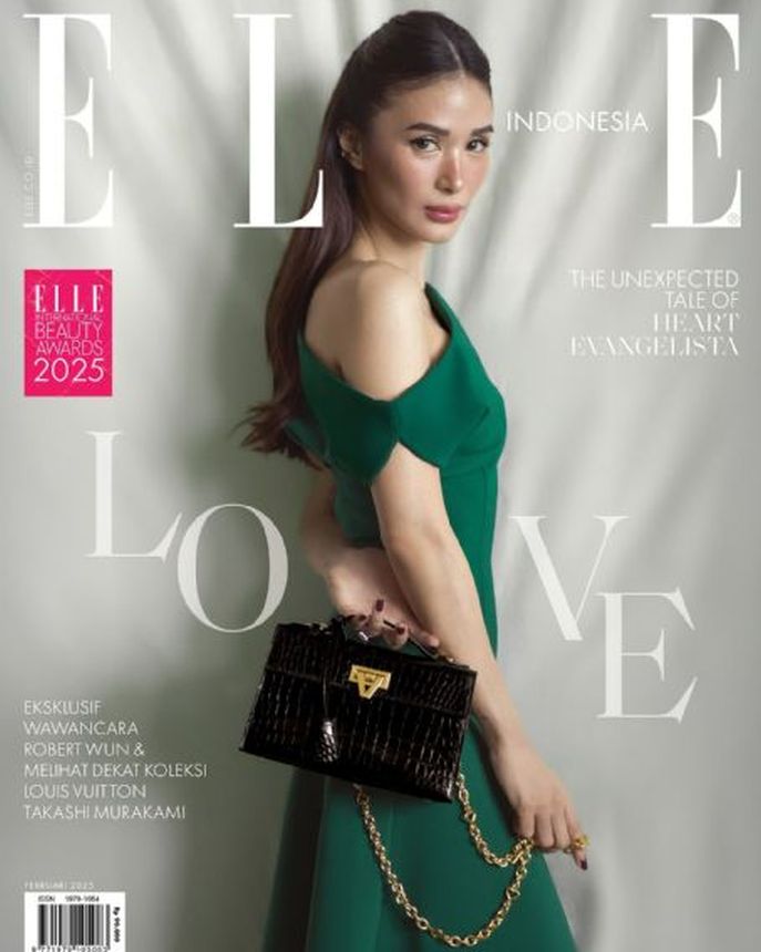 ELLE INDONESIA magazine side cover  February 2025