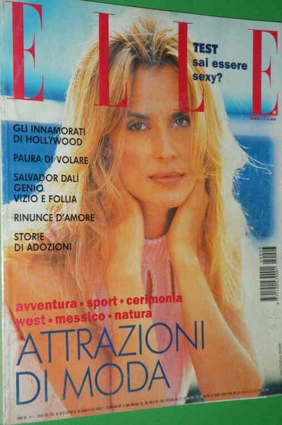 ELLE ITALY magazine side cover  March 1994