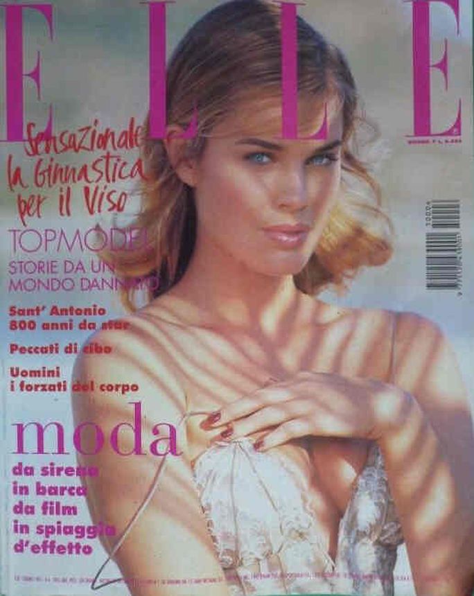 ELLE ITALY magazine side cover  June 1995