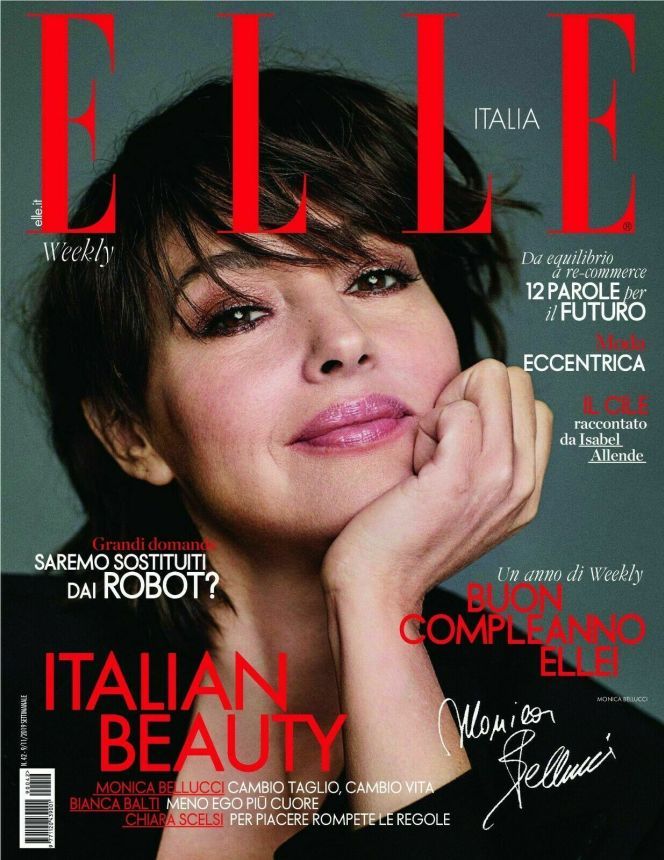 ELLE ITALY magazine side cover 9 November 2019
