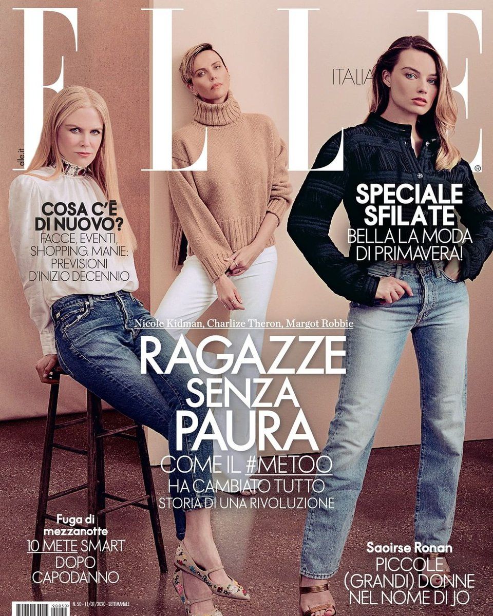 ELLE ITALY magazine side cover Issue 50 11 January 2020