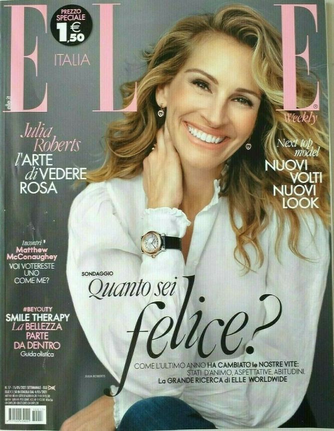 ELLE ITALY magazine side cover 15 May 2021