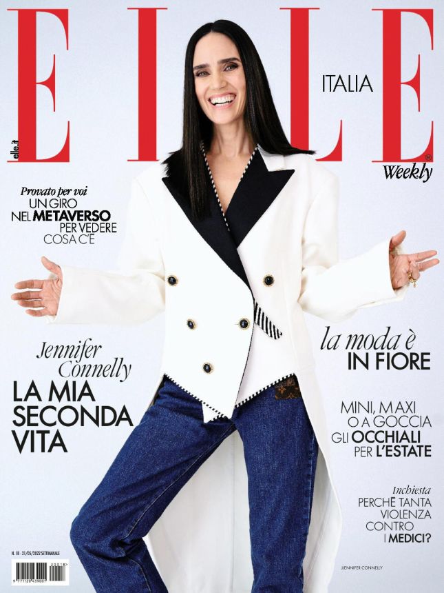 ELLE ITALY magazine side cover 21 May 2022