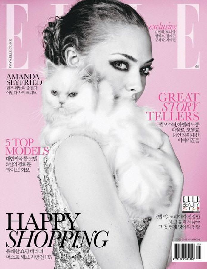 ELLE KOREA magazine side cover  June 2011