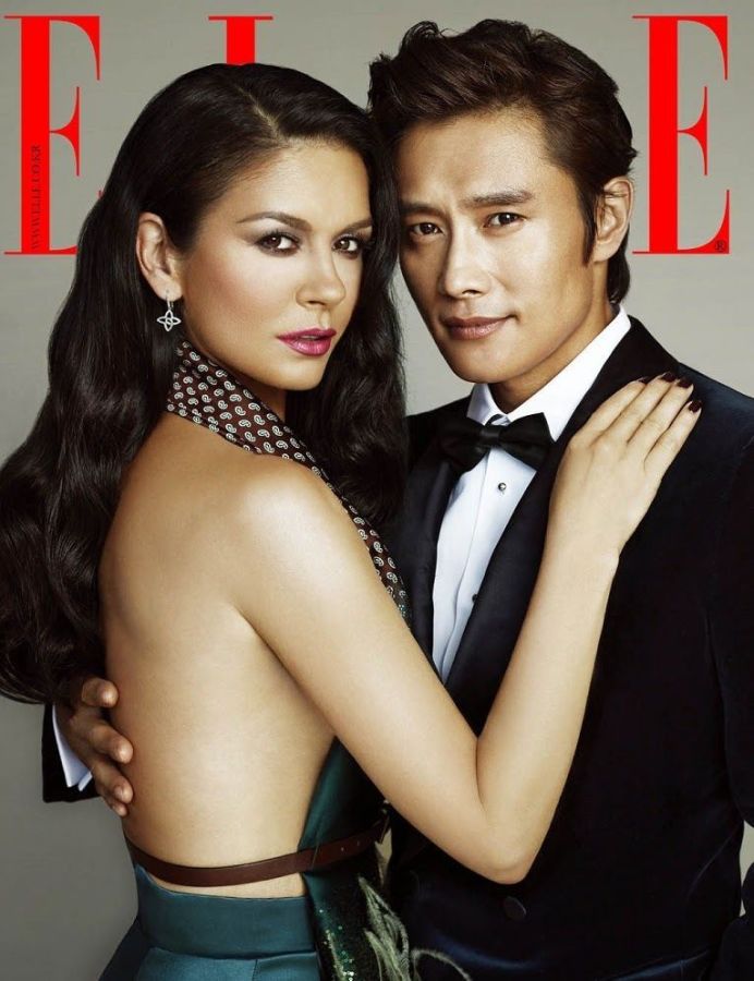 ELLE KOREA magazine side cover  August 2013