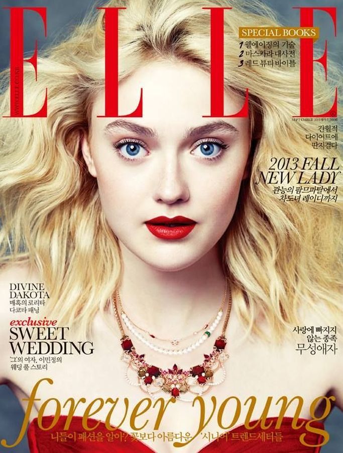ELLE KOREA magazine side cover  September 2013