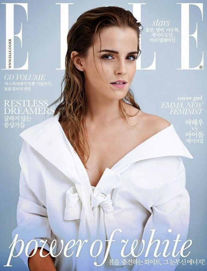 ELLE KOREA magazine side cover  March 2015