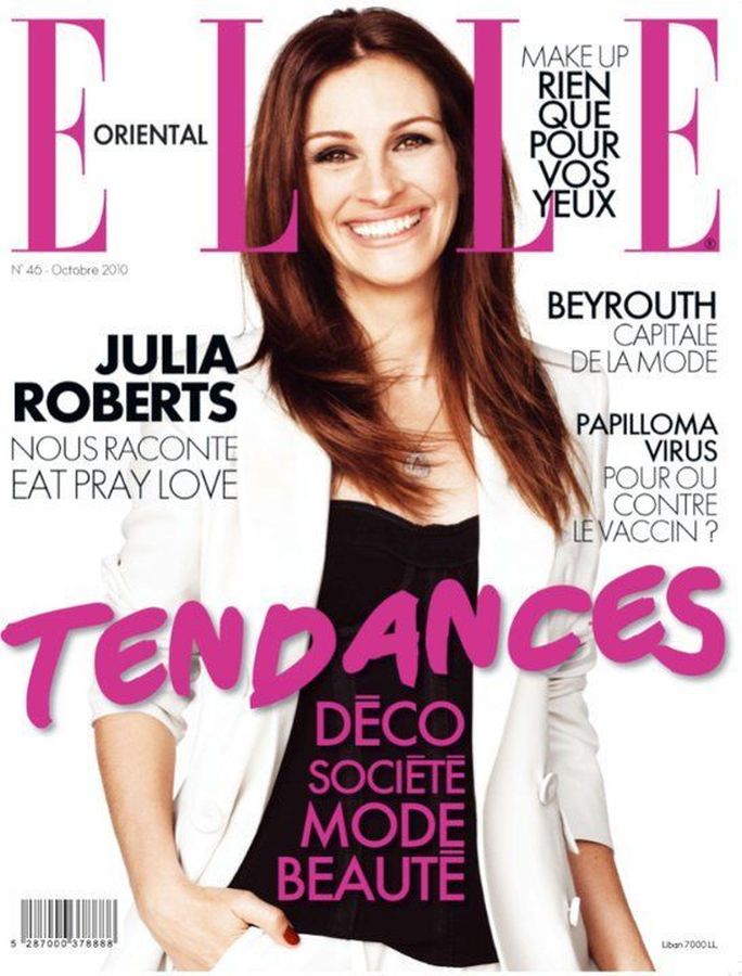 ELLE LEBANON magazine side cover Issue 46  October 2010