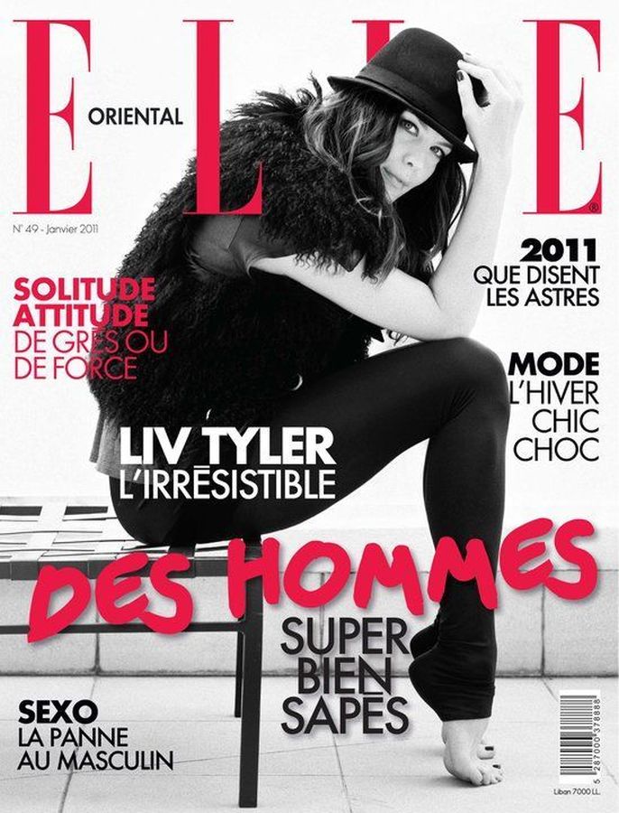 ELLE LEBANON magazine side cover Issue 49  January 2011