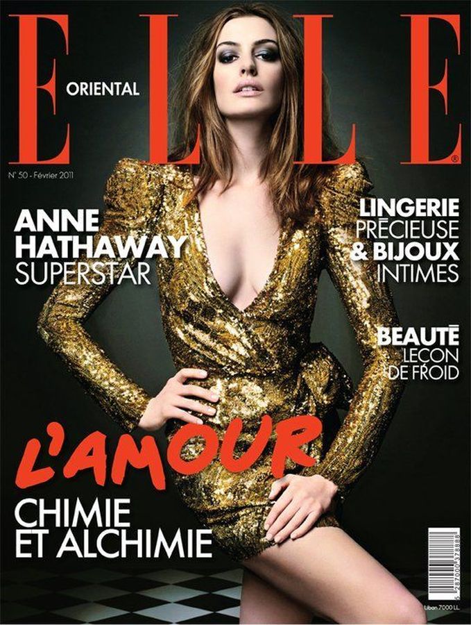 ELLE LEBANON magazine side cover Issue 50  February 2011