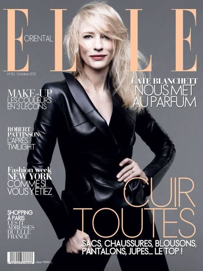 ELLE LEBANON magazine side cover Issue 82  October 2013