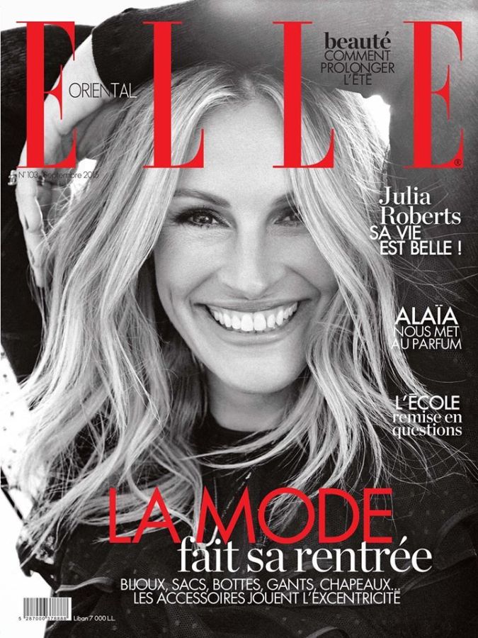 ELLE LEBANON magazine side cover Issue 103  September 2015