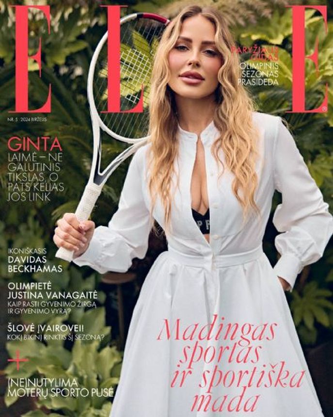 ELLE LITHUANIA magazine side cover  June 2024