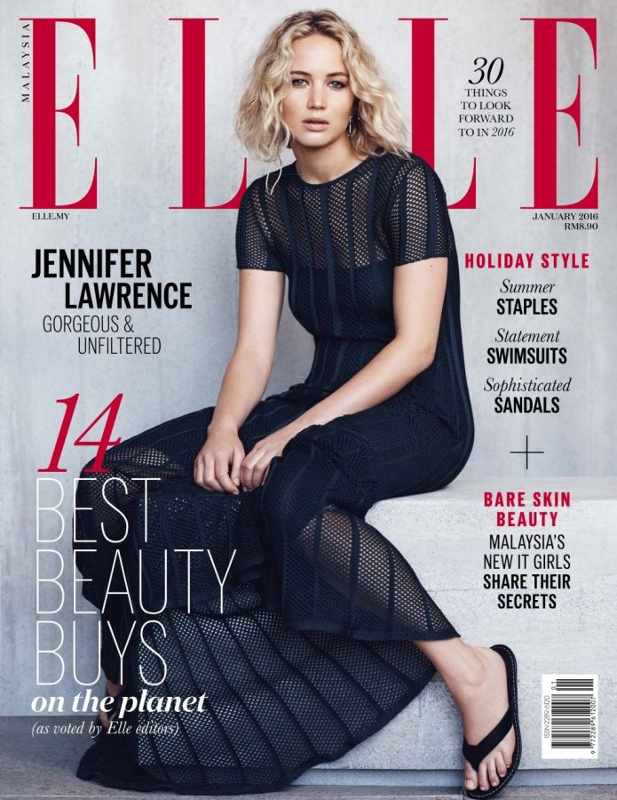 ELLE MALAYSIA magazine side cover  January 2016