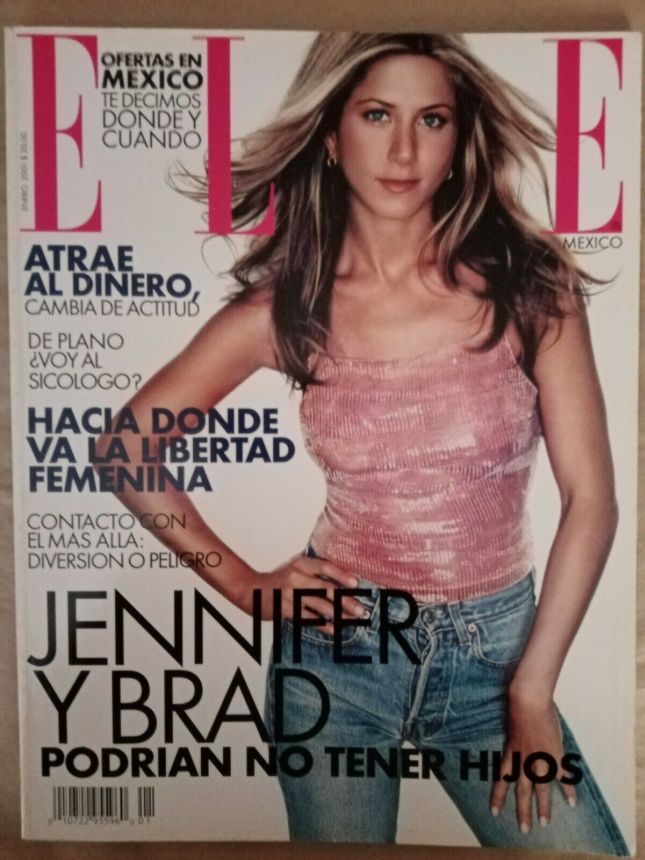 ELLE MEXICO magazine side cover  January 2001