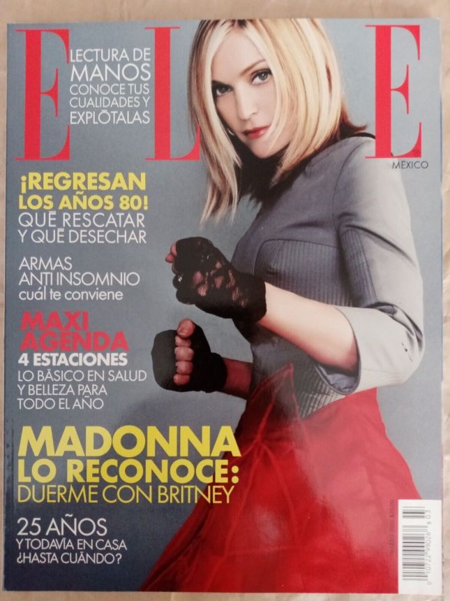 ELLE MEXICO magazine side cover  March 2001