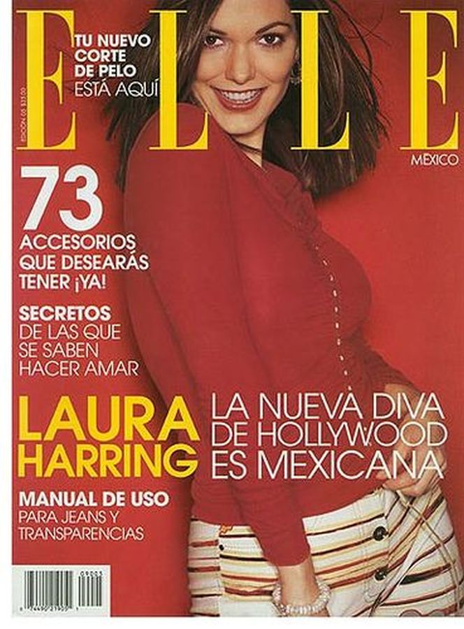 ELLE MEXICO magazine side cover  May 2002