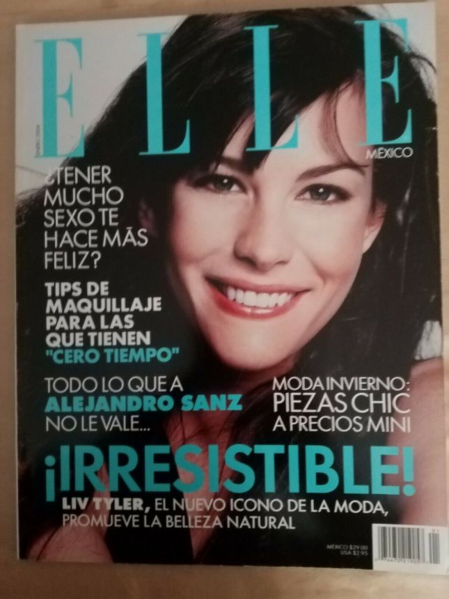 ELLE MEXICO magazine side cover  January 2004