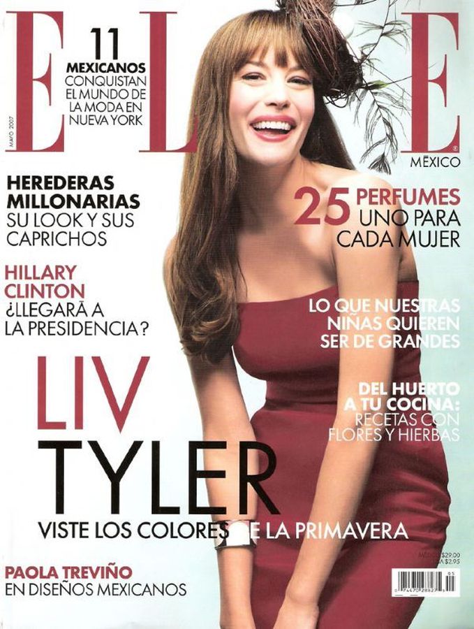 ELLE MEXICO magazine side cover  May 2007