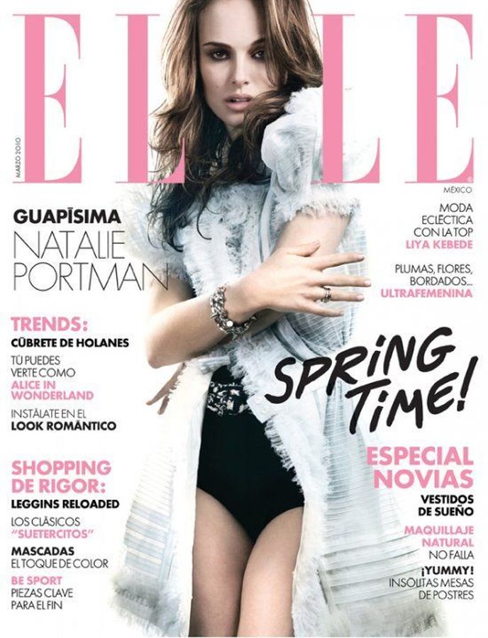 ELLE MEXICO magazine side cover  March 2010
